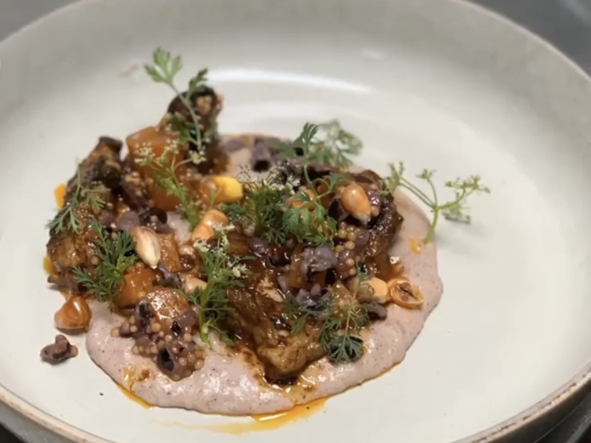 Plated seasonal dish